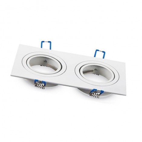 MOLVENO LIGHTING Babel Doppio Faretto Incasso Orientabile Per
