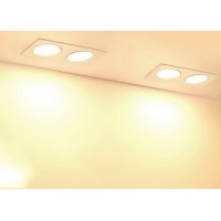 MOLVENO LIGHTING Babel Doppio Faretto Incasso Orientabile Per