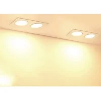 MOLVENO LIGHTING Babel Doppio Faretto Incasso Orientabile Per