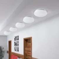 Lampo Wall or Ceiling Lamp 24W Ø33 White Color In Polycarbonate