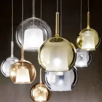 Penta Glo Mini Lampada a Sfera Iconica da Sospensione in Vetro Penta Glo Mini Lampada a Sfera Iconica da Sospensione in Vetro