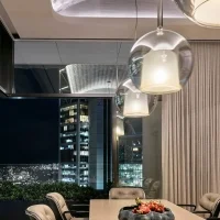 Penta Glo Large Lampada da Sospensione in Vetro Penta Glo Large Lampada da Sospensione in Vetro