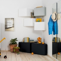 Minotti Chiodo Fisso specchio appendiabiti