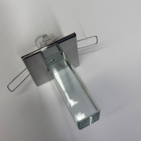 Recessed crystal for optical fibre