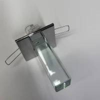 Recessed crystal for optical fibre