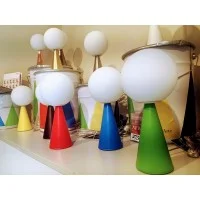 Fontana Arte Bilia Mini Table Lamp With Diffused Light By Gio