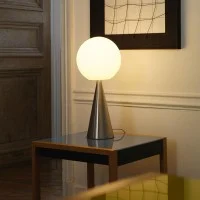 Fontana Arte Bilia LED 9W Table Lamp With Diffused Light By Gio