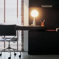 Fontana Arte Bilia LED 9W Table Lamp With Diffused Light By Gio