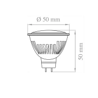 Lampo DIK LED Bulb Gu5.3 7W 12V 120 ° Aluminum High Dissipation