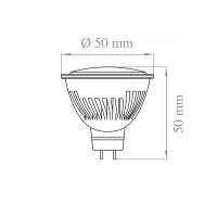 Lampo Lampadina DIK LED Gu5.3 7W 12V 120° Aluminium Alta Lampo Lampadina DIK LED Gu5.3 7W 12V 120° Aluminium Alta
