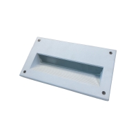 Civic Eolo White Recessed Wall Lamp for Outdoor