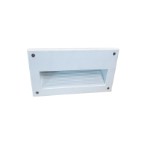Civic Eolo White Recessed Wall Lamp for Outdoor