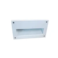 Civic Eolo White Recessed Wall Lamp for Outdoor