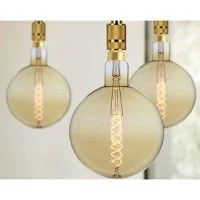 Lampadina LED Spiral XL G200 Amber Gold E27 5W 2200K 250lm