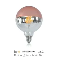 LED Lamp Globe D.125 Copper Rose Half Sphere E27 8W 2700K 806lm