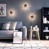 LED Lamp Globe D.125 Copper Rose Half Sphere E27 8W 2700K 806lm