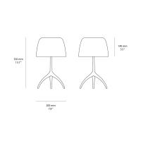 Foscarini Lumiere piccola lampada da tavolo