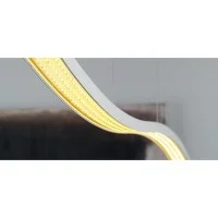 Fontana Arte Serpentine LED 23W Lampada Bianca a Sospensione A