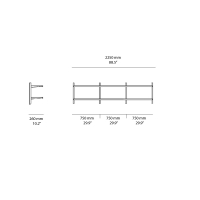 Pallucco Continua design wall bookcase