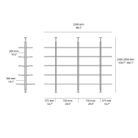 Pallucco Continuous double-sided bookcase
