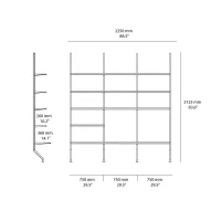 Pallucco Continuous modern living room bookcase Pallucco Continuous modern living room bookcase
