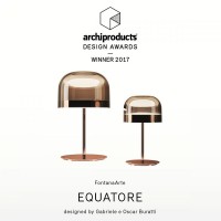 Fontana Arte Equatore LED Glass Suspension Lamp By Gabriele and