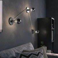 LED Lamp Globe D.95 Chrome half sphere E27 5,5W 2700K 600lm