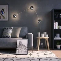 LED Lamp Globe D.95 Chrome half sphere E27 5,5W 2700K 600lm