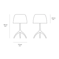 Foscarini Lumiere XXS e XXL lampada da tavolo
