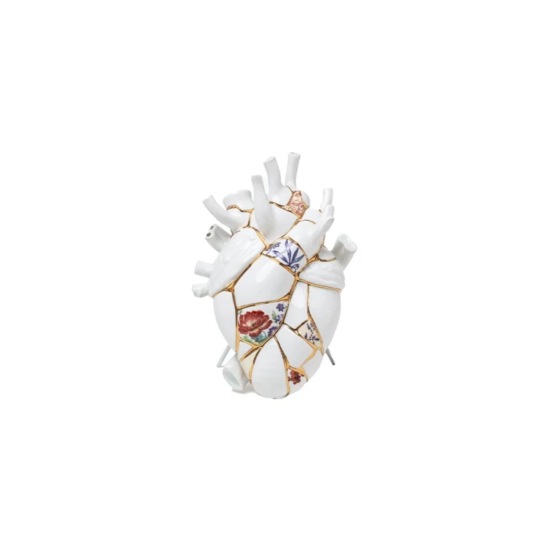 Seletti Love in Bloom Kintsugi vaso in porcellana Seletti Love in Bloom Kintsugi vaso in porcellana