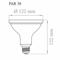 Lampo PAR38 LED E27 Lampadina 18W 240V 38° IP65 Impermeabile