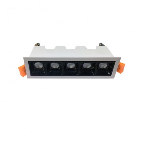 Blade Faretto Lineare Da Incasso 5 Punti Luce LED 10W 36°