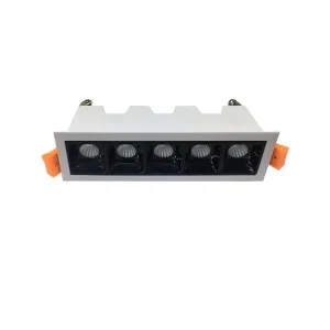 Blade Linear Recessed Spotlight 5 Light Points LED 10W 36°