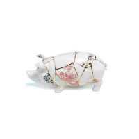 Seletti Kintsugi Piggy Bank salvadanaio in porcellana