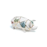 Seletti Kintsugi Piggy Bank salvadanaio in porcellana