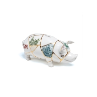 Seletti Kintsugi porcelain Piggy Bank