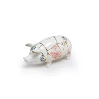 Seletti Kintsugi Piggy Bank salvadanaio in porcellana