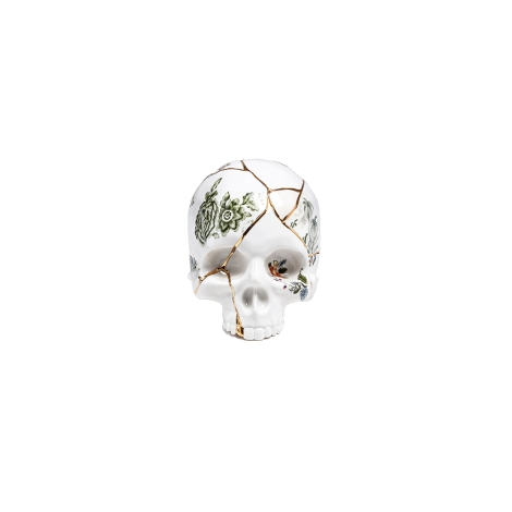 Seletti Kintsugi porcelain skull