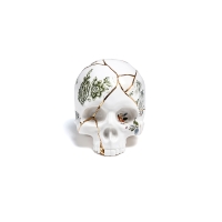 Seletti Kintsugi porcelain skull