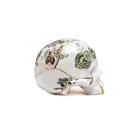 Seletti Kintsugi Skull teschio in porcellana