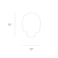 Seletti Kintsugi porcelain skull