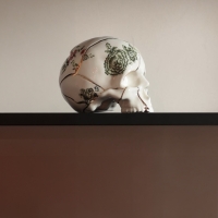 Seletti Kintsugi porcelain skull