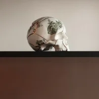 Seletti Kintsugi Skull teschio in porcellana