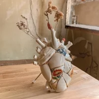Seletti Love in Bloom Kintsugi vaso in porcellana Seletti Love in Bloom Kintsugi vaso in porcellana