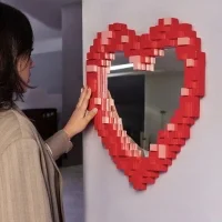 Seletti Pixel Mirror in Mdf and Glass