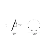 Linea Light Gemini W2 lampada da parete