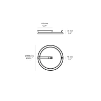 Linea Light Lira lampada da soffitto per esterni