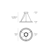 Linea Light Lira PR outdoor suspension lamp