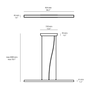 Linea Light Lira PB lampada a sospensione per esterni