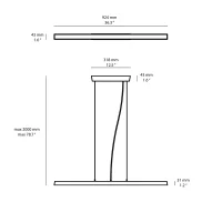 Linea Light Lira PB lampada a sospensione per esterni